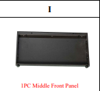Meetsunny MA12-1 Replacement Parts-Middle Front Panel(Model #I)