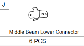 Meetsunny A31 Replacement Parts - Middle Beam Lower Connector (Model #J)