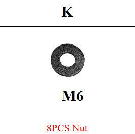 Meetsunny MA15 Replacement Part - M6 Nut (Model #K)