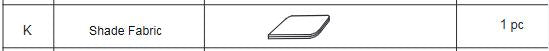 Meetsunny F11 Replacement Parts - #K-Shade Fabric(Model #K)