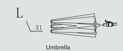 Meetsunny E16 Replacement Parts - Umbrella (Model #L)