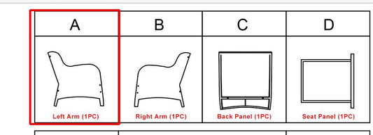 Meetsunny M08 Replacement Parts - Left Arm (Model #A)