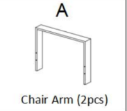 Meetsunny M27 Replacement Parts - Chair Arm (Model #A)