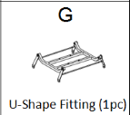 Meetsunny M28 Replacement parts - U-Shape Fitting (Model #G)