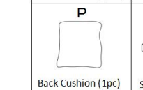 Meetsunny M28 Replacement Parts - Back Cushion (Model #P)