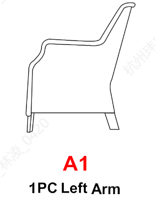 Meetsunny M31 Replacement Parts - Left Arm (Model #A1)