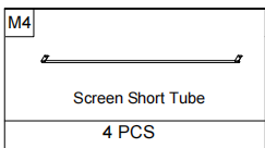Meetsunny A31 Replacement Parts - Screen Short Tube (Model M4)