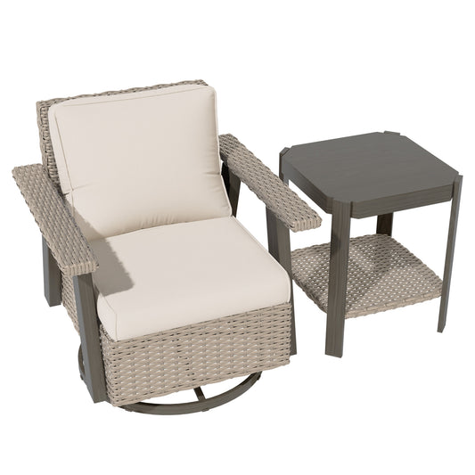 M49 ALL WEATHER WICKER GLIDER AND SIDE TABLE Accessories