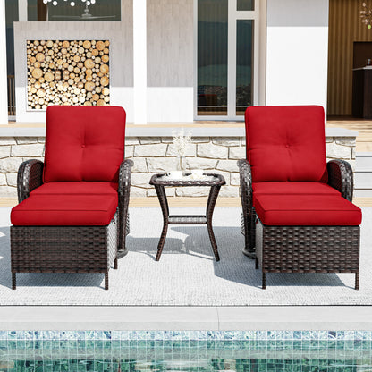 M65 PATIO WICKER SWIVEL CHAIRS   AND SIDE TABLE Accessories