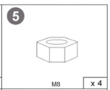 Meetsunny M91 Replacement Parts -Nut M8 (Model #5)