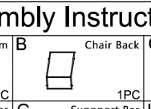Meetsunny MA01-4 Replacement Parts -  Chair Back (Model #B)