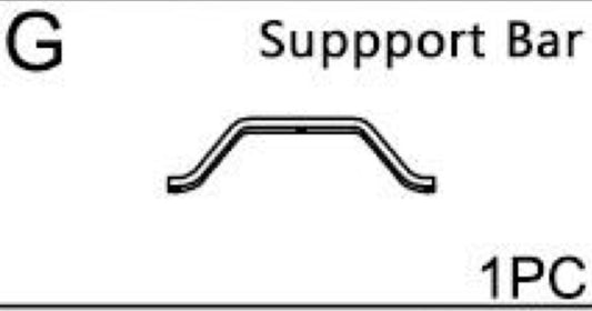 Meetsunny MA01-5 Replacement Parts - Support Bar (Model #G)
