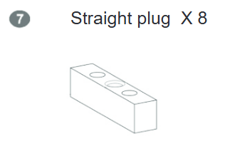 Meetsunny MA03-2 Replacement Parts - Straight plug (Model #7)