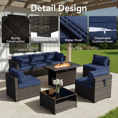 MA03 7-Piece Patio Furniture Set Accessories