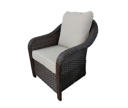 MA06-3 Half Round Rattan Armrest with Curved Shape Chairs of 2 Accessories