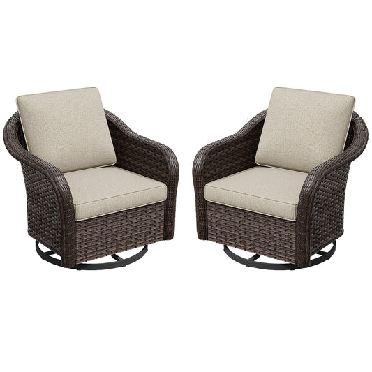 MA06-4 Half Round Rattan Swivel Chairs Accessories