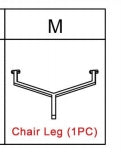 Meetsunny M75 Replacement Parts - Chair Leg (Model #M)