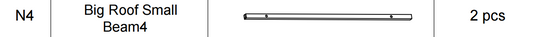 Meetsunny A25 Replacement Parts - Big Roof Small Beam 4 (Model #N4)