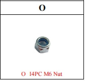 Meetsunny MA06-B8 Replacement Parts - M6 Nut (Model# O)