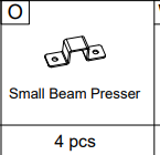 Meetsunny A05 Replacement Parts - Small Beam Presser (Model #O)
