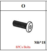 Meetsunny MA07-B8 Replacement Parts - M6*18 bolts (Model# O)