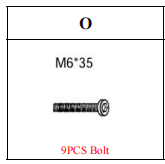 Meetsunny M75 Replacement Parts - M6*35 Bolt (Model #O)