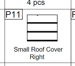Meetsunny A35 Replacement Parts - Small Roof Cover Right (Model #P11)