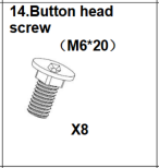 Meetsunny G09 Replacement Parts -  (Model #14) Button head screw