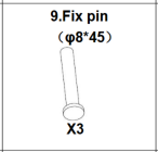 Meetsunny G09 Replacement Parts -  (Model #9) Fix pin (φ8*45)