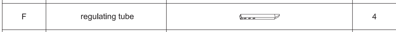 Meetsunny Replacement Parts: 10 FTx12 FT Gazebo with NettingSeries E02, Model: E02, Part Number: #F-regulating tube