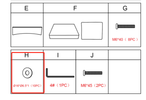Replacement Parts: Patio Wicker Sofa M08-Part H ,  Model: M08.  Part Number:#H