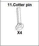 Meetsunny G09 Replacement Parts -  (Model #11) Cotter pin