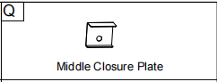 Meetsunny A31 Replacement Parts -Middle Closure Plate (Model #Q)