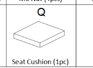 Meetsunny M28 Replacement Parts - Seat Cushion (Model #Q)