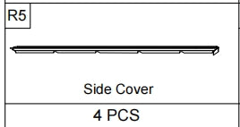 Meetsunny A31 Replacement Parts - Side Cover (Model #R5)