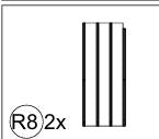 Meetsunny Replacement Parts: 12 ft. x 18 ft. Aluminum Outdoor Gazebo A51, Model: A51, Part Number: #R8