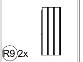 Meetsunny Replacement Parts: 12 ft. x 18 ft. Aluminum Outdoor Gazebo A51, Model: A51, Part Number: #R9