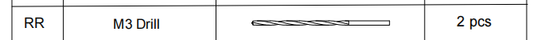Meetsunny A25 Replacement Parts - M3 Drill (Model #RR)