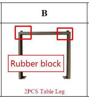 Meetsunny M30 Replacement Parts - Rubber Legs of Table Leg (Model# B)