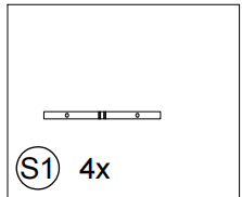 Meetsunny Replacement Parts: Double Roof Hardtop Gazebo Series A30- Model: A30, Part Number: #W1