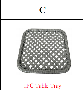 Meetsunny M01 Replacement Parts - Table Tray(Model #C)