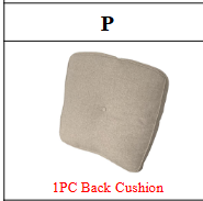 Meetsunny M01 Replacement Parts - Back Cushion  (Model #P)