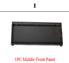Meetsunny MA12-1 Replacement Parts - Middle Front Panel  (Model #I)
