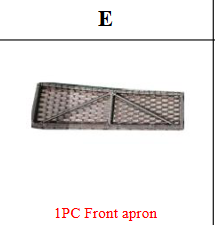 Meetsunny MA07-A1 Replacement Parts - Front apron (Model #E)
