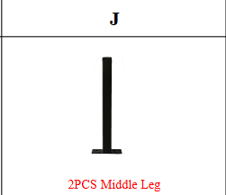 Meetsunny MA12-1 Replacement Parts - Middle Leg (Model #J)