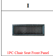 Meetsunny MA07-A4 Replacement Parts - Chair Seat Front Panel(Model# I)