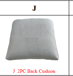 Meetsunny MA09-2 Replacement Parts - Back Cushion (Model #J)
