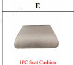 Meetsunny M08 Replacement Parts - Seat Cushion cover (Model #F)