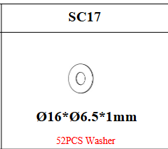 Meetsunny MA12-1 Replacement Parts - 016*06.5*1mm Washer (Model #SC17)