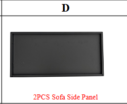 Meetsunny MA12-4 Replacement Parts - Sofa Side Panel (Model #D)